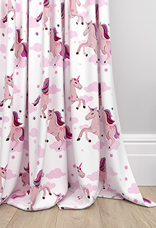 Unicorn Magic, Pink - Made to Measure Curtains